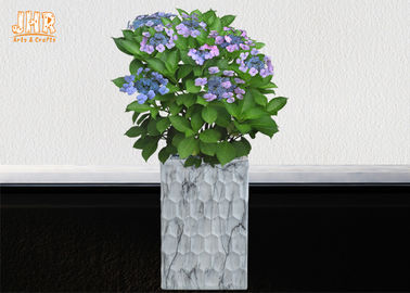 Marmorear decorativo dos potenciômetros da planta da argila de potenciômetros da flor de Fiberclay dos artigos de Homewares dos vasos do assoalho da argila