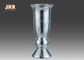 Vaso de prata do assoalho dos artigos decorativos de Homewares do vaso da tabela do vidro de mosaico para a sala de visitas
