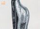 estátua animal do assoalho da escultura do girafa das estatuetas de Polyresin do vidro de mosaico da prata de 183cm H