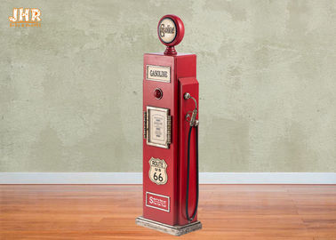 Armário de assoalho de madeira decorativo da cor vermelha da cremalheira do assoalho da madeira de armário do armário de armazenamento da bomba de gás