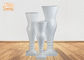 Vasos decorativos da tabela da peça central do casamento dos artigos de Homewares dos vasos brancos do assoalho da fibra de vidro