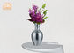 Os vasos do vidro de mosaico da prata do vaso da tabela da fibra de vidro para flores artificiais dirigem decorações