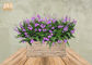 Plantadores retangulares de Clay Flower Pots Bricks Design Clay Pot Planter Set Garden da fibra dos vasos de flores