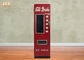 Cor vermelha de madeira decorativa de madeira personalizada de projeto de máquina da bebida do armário do armário de armazenamento